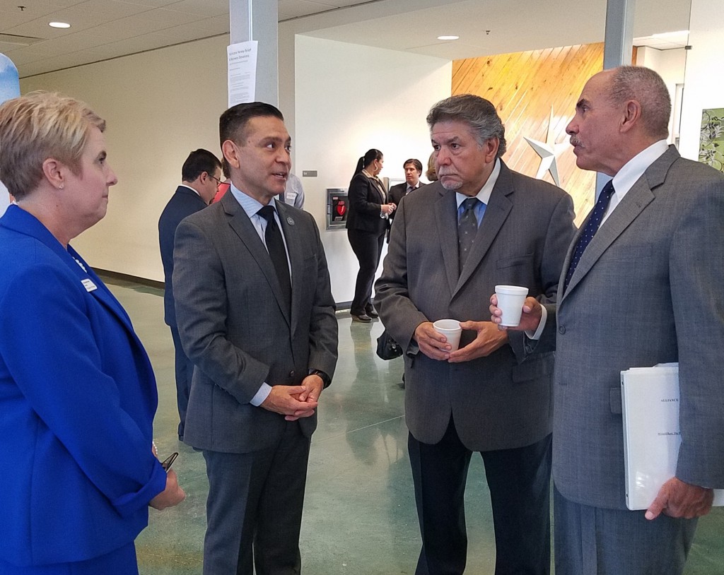 From left to right: Barbara Baggerly-Hinojosa, Founder and CEO, Leadership Empowerment Group; Julian Alvarez, Commissioner, Texas Workforce Commission; Sam Guzman, Chief Operating Officer, Mexican American School Board Members Association