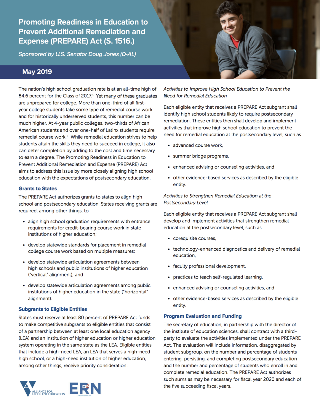 Promoting Readiness in Education to Prevent Additional Remediation and